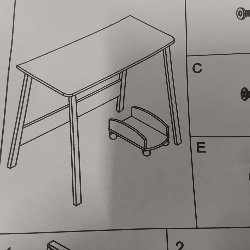BOXED MICOZY WOODEN DESK (1 BOX)