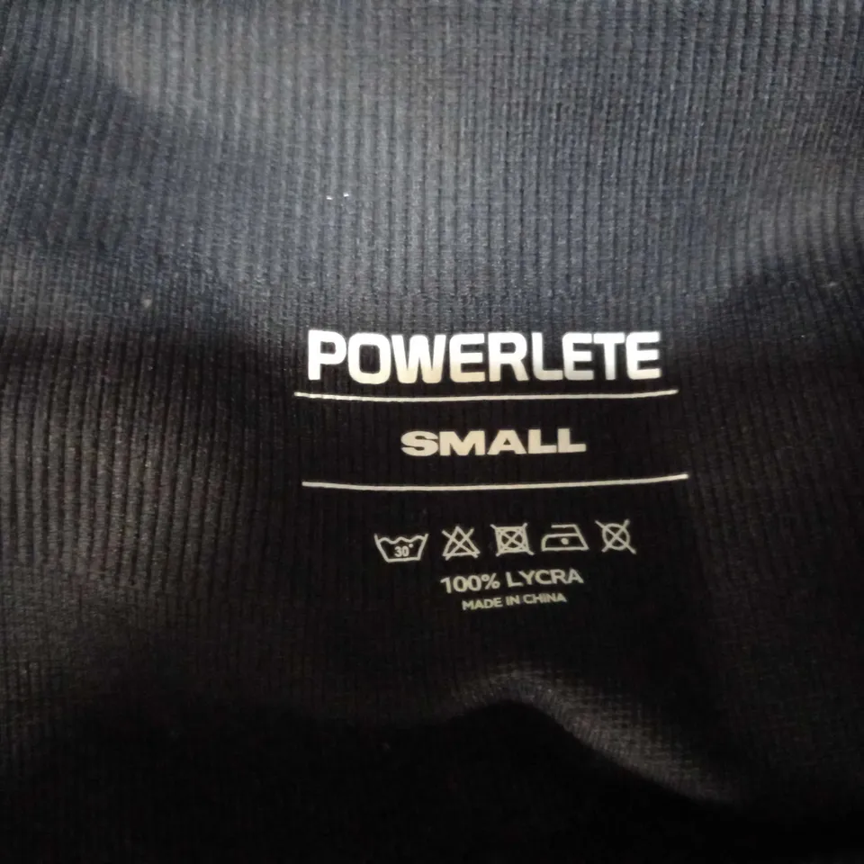 POWERLETE EVOLVE LEGGINGS - BLACK SIZE SMALL