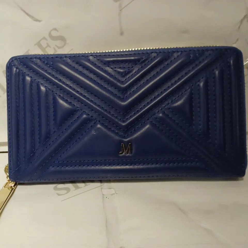 JULIEN MACDONALD LEATHER EFFECT PURSE IN COBALT