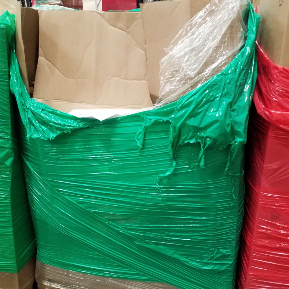 PALLET OF ASSORTED PRODUCTS INCLUDING FLEECE BLANKET, GRAB BAR, FOAM ACTIVITY BALL PIT, WALLPAPER FILM, LAPTOP BAG