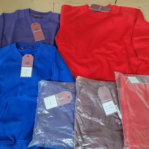 LOT OF APPROXIMATELY 125 WINTERBOTTOM SCHOOL JUMPERS IN VARIOUS SIZES AND COLOURS