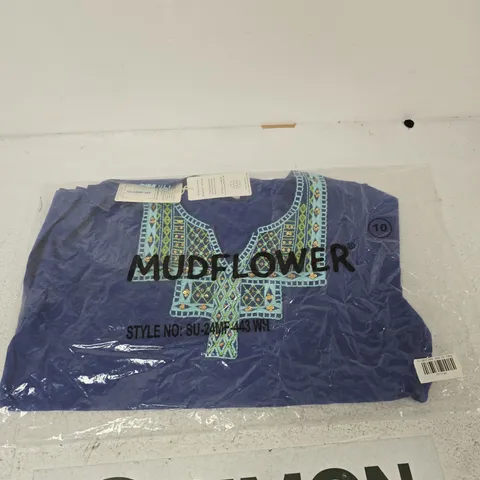 MUDFLOWER WOMEN'S EMBROIDERED TUNIC TOP – UK 10 (EU 38, US 6)