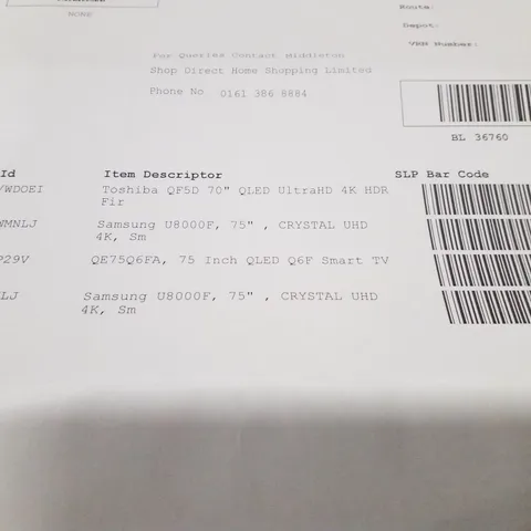 PALLET CONTAINING APPROXIMATELY 4 ASSORTED DAMAGED TVS