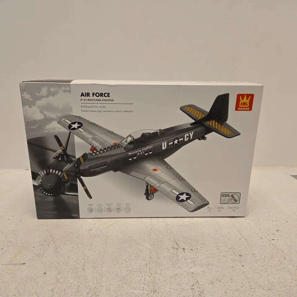 AIR FORCE P-51 MUSTANG FIGHTER MODEL KIT (WANGE) – BOXED