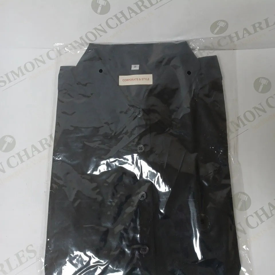 SEALED SET OF 7 BRAND NEW CORPORATIVE STYLE BLACK WOMENS SHIRT - SMALL