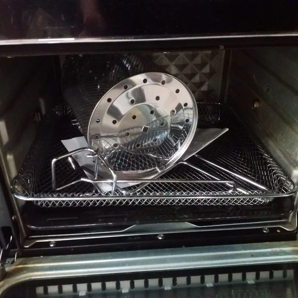 BOXED OMETA 81052 BLACK 28L AIR FRYER OVEN 1500W