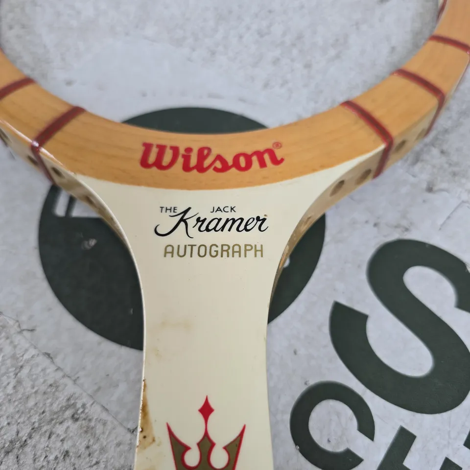 WILSON THE JACK KRAMER AUTOGRAPH VINTAGE TENNIS RACKET TOP 4 3/4 UNSTRUNG
