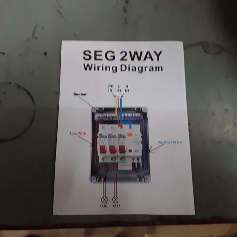 BOXED NICOONE 2 WAY CONSUMER UNIT CIRCUIT BREAKER PANEL LEAKAGE CIRCUIT BREAKER FUSE BOARD 40A 30MA RCD 2MCB 6A+16A, IP65 PROTECTIVE PLASTIC SHIELD CIRCUIT BREAKER CONSUMER UNIT