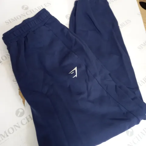 NAVY BLUE GYMSHARK JOGGERS SIZE S 