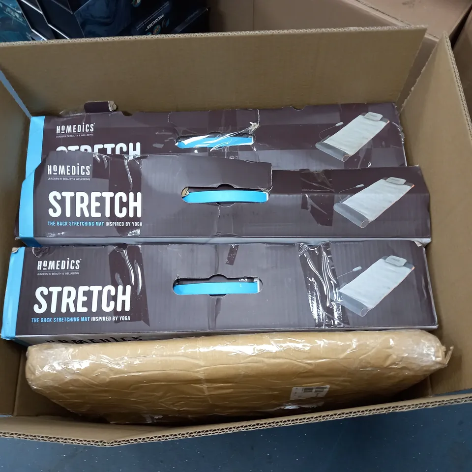 LOT OF 4 HOMEDICS STRETCH BACK STRETCHING MATS - 3 BOXED 1 UNBOXED