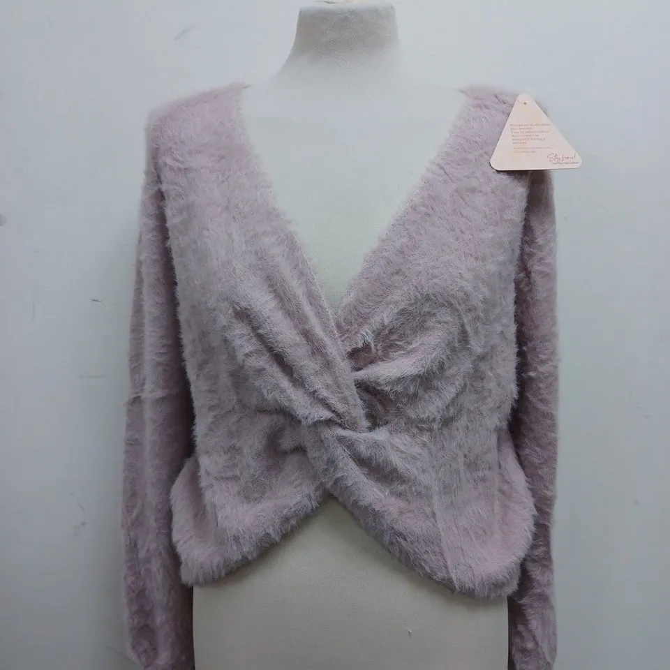 DANCING LEOPARD FLUFFY JUMPER - SIZE SMALL