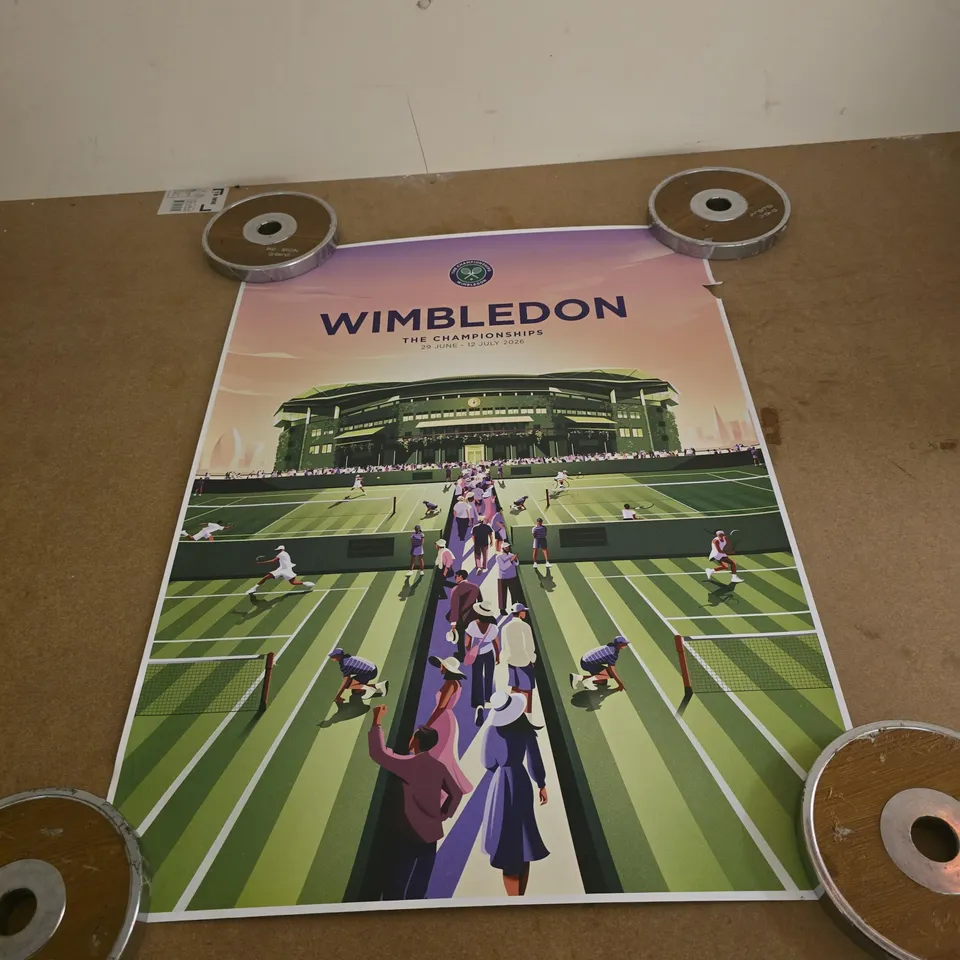 WIMBLEDON THE 2026 OFFICIAL POSTER IN TUBE