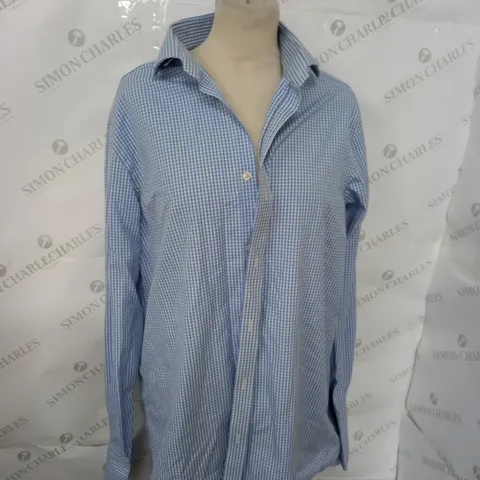 HAWES AND CURTIS CHEQUERED BUTTON SHIRT SIZE 16