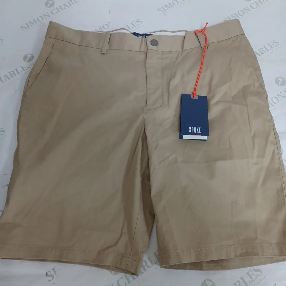 SPOKE BEIGE CHINO SHORTS - W35