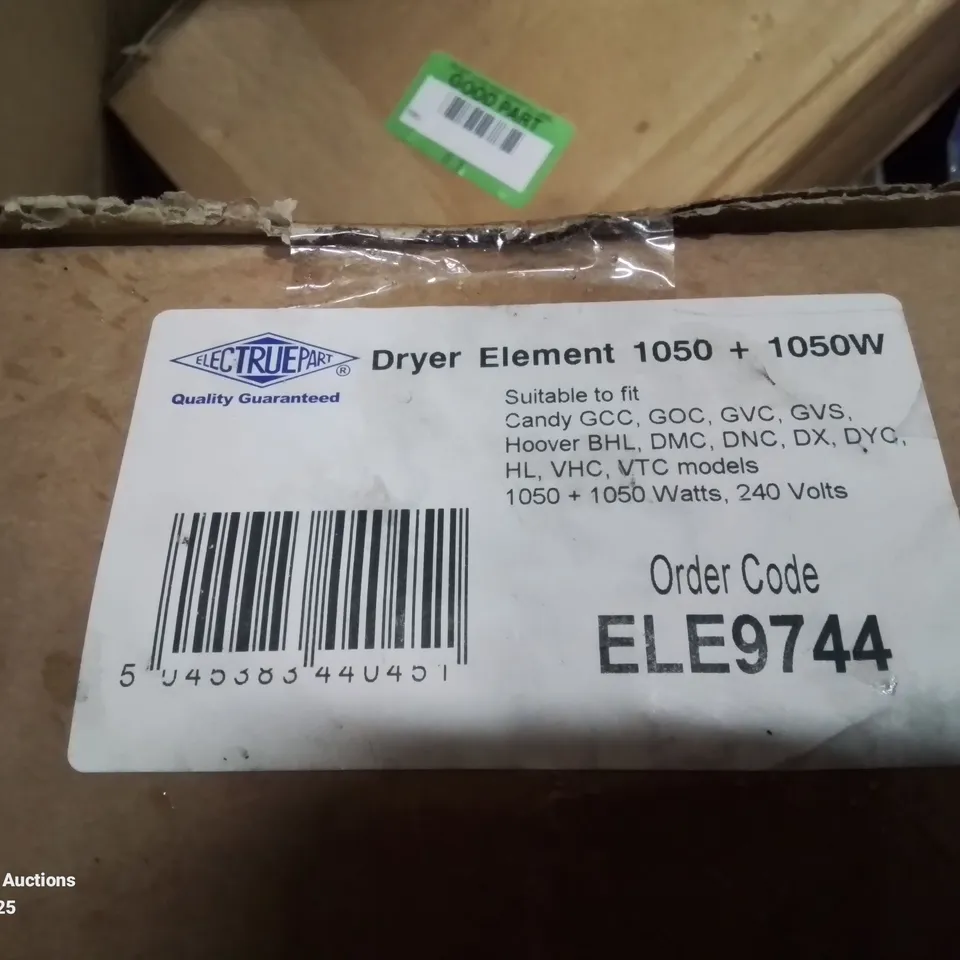 PALLET CONTAINING APPROXIMATELY 150 APPLIANCE SPARES TO INCLUDE FAN OVEN ELEMENT, HEATER ELEMENT, AM10C8 1991 BELT