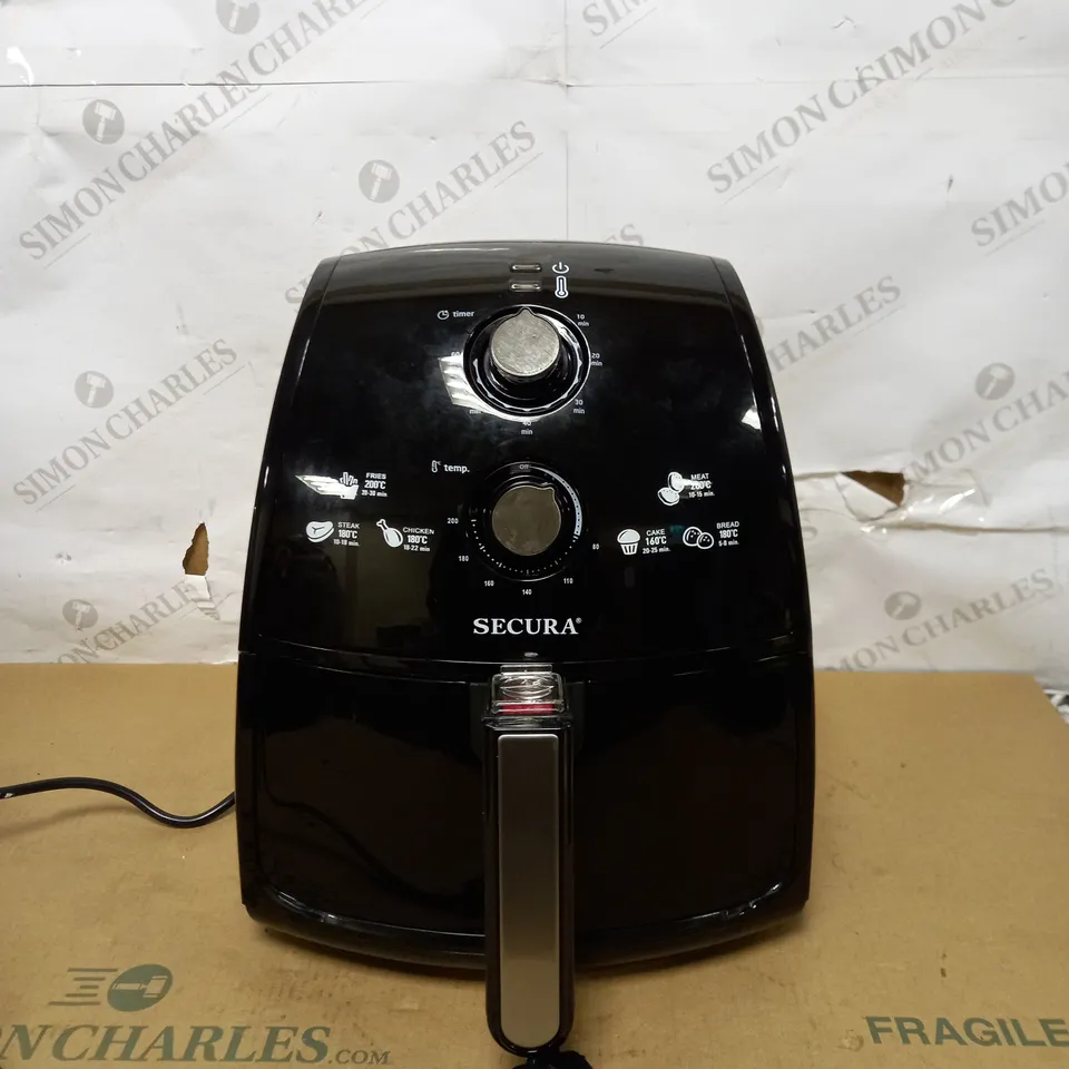 SECURA 4 LITER, 4.2 QT, EXTRA LARGE CAPACITY 1500 WATT ELECTRIC HOT AIR FRYER