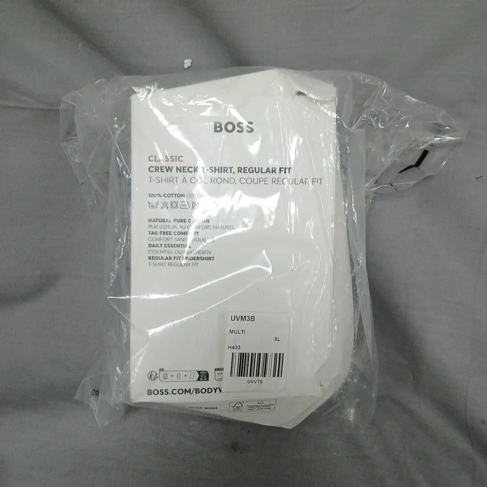 HUGO BOSS 3 PACK CLASSIC CREW T SHIRT REGULAR FIT XL