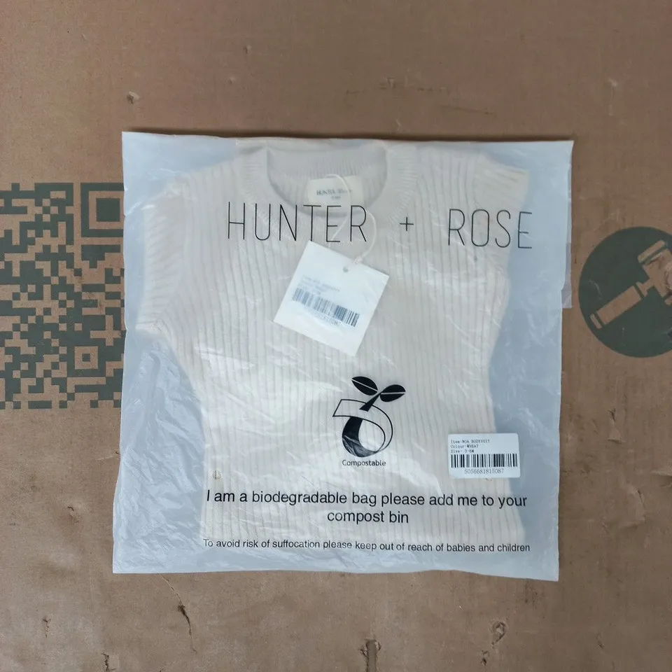 BAGGED HUNTER + ROSE NOA BODYSUIT IN WHEAT SIZE 3-6 MONTHS