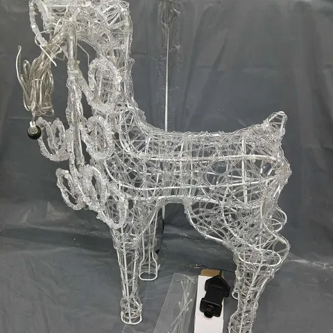 OUTDOOR SPUN ACRYLIC STANDING REINDEER 