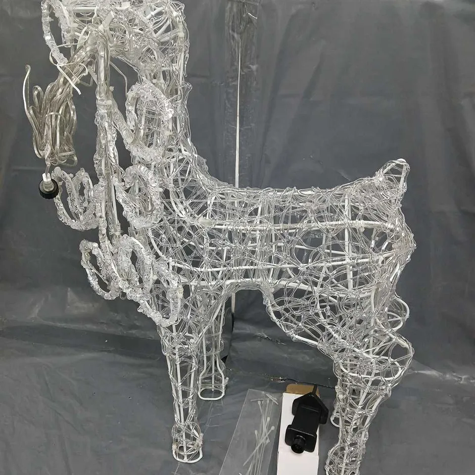 OUTDOOR SPUN ACRYLIC STANDING REINDEER  RRP £69.99