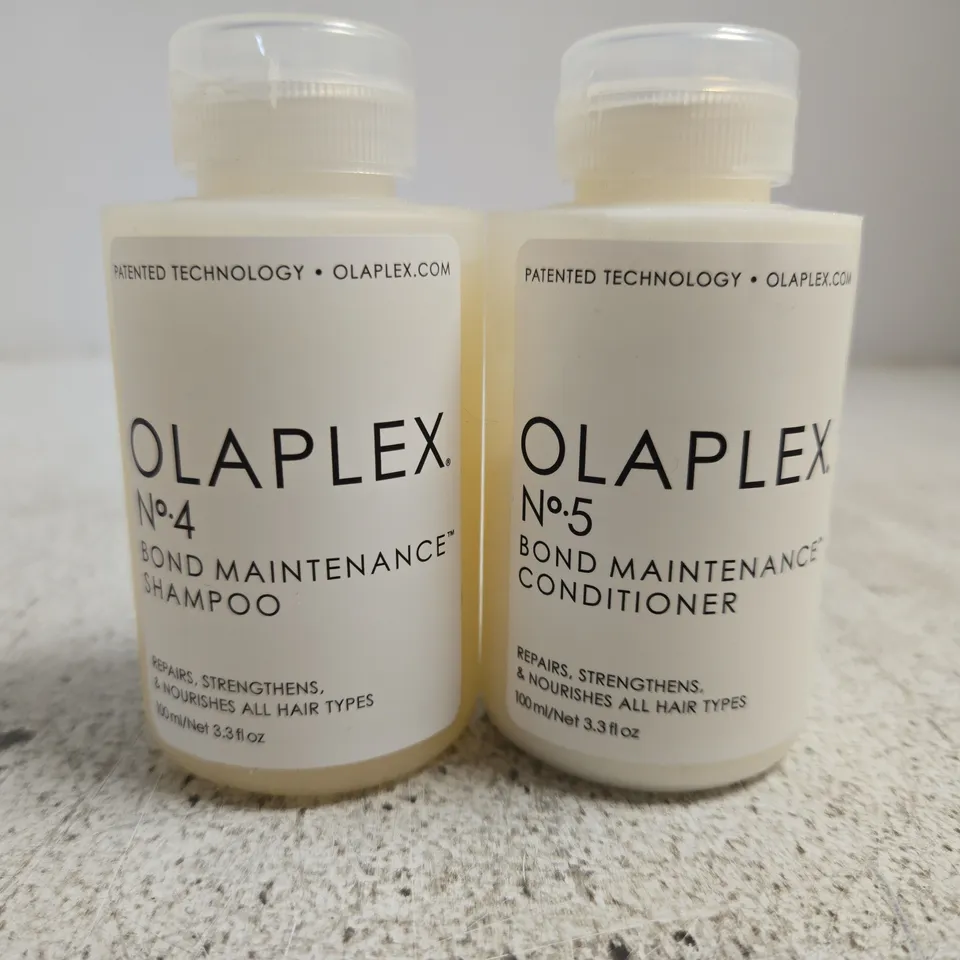 OLAPLEX NO4 SHAMPOO 100ML & NO5 CONDITIONER 100ML