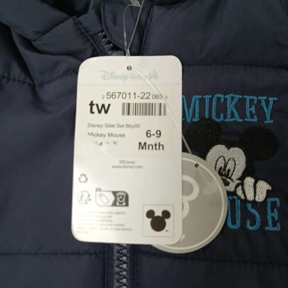 DISNEY BABY MICKEY MOUSE PADDED VEST – NAVY, 6–9 MONTHS