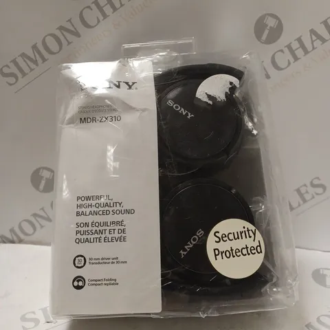 BOXED SONY MDR-ZX310 OVER-EAR HEADPHONES IN BLACK