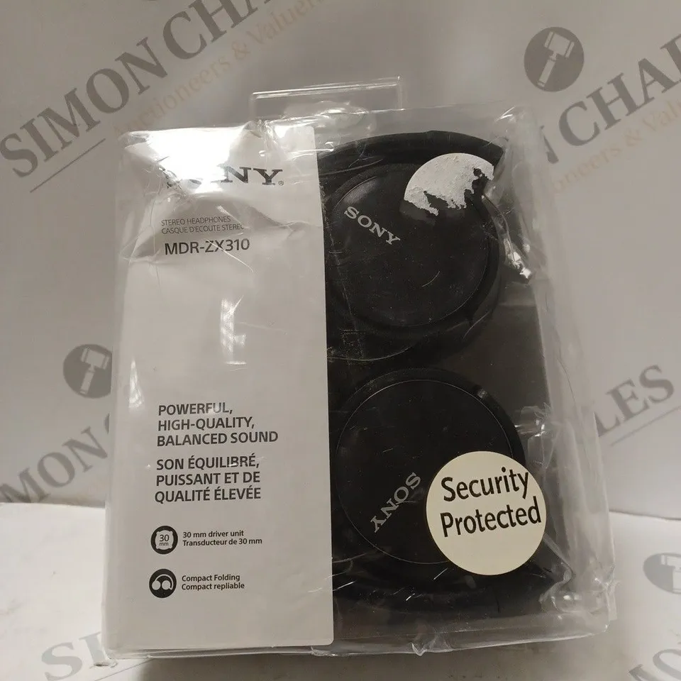 BOXED SONY MDR-ZX310 OVER-EAR HEADPHONES IN BLACK
