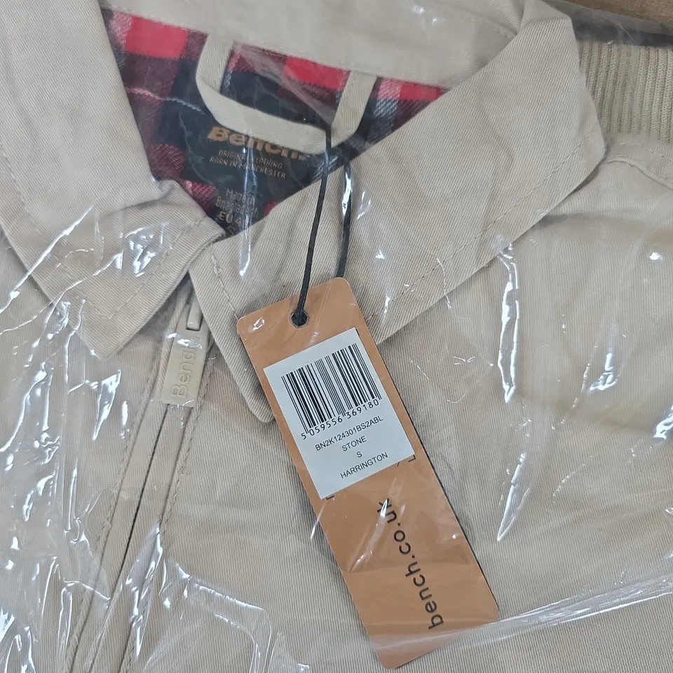 BENCH HARRINGTON JACKET – STONE, UK S (MEN'S)