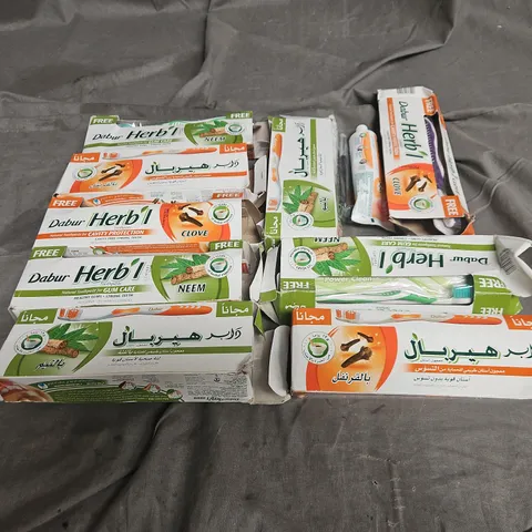 APPROXIMATELY 6 BOXES OF DABUR HERB'L GUM CARE KITS