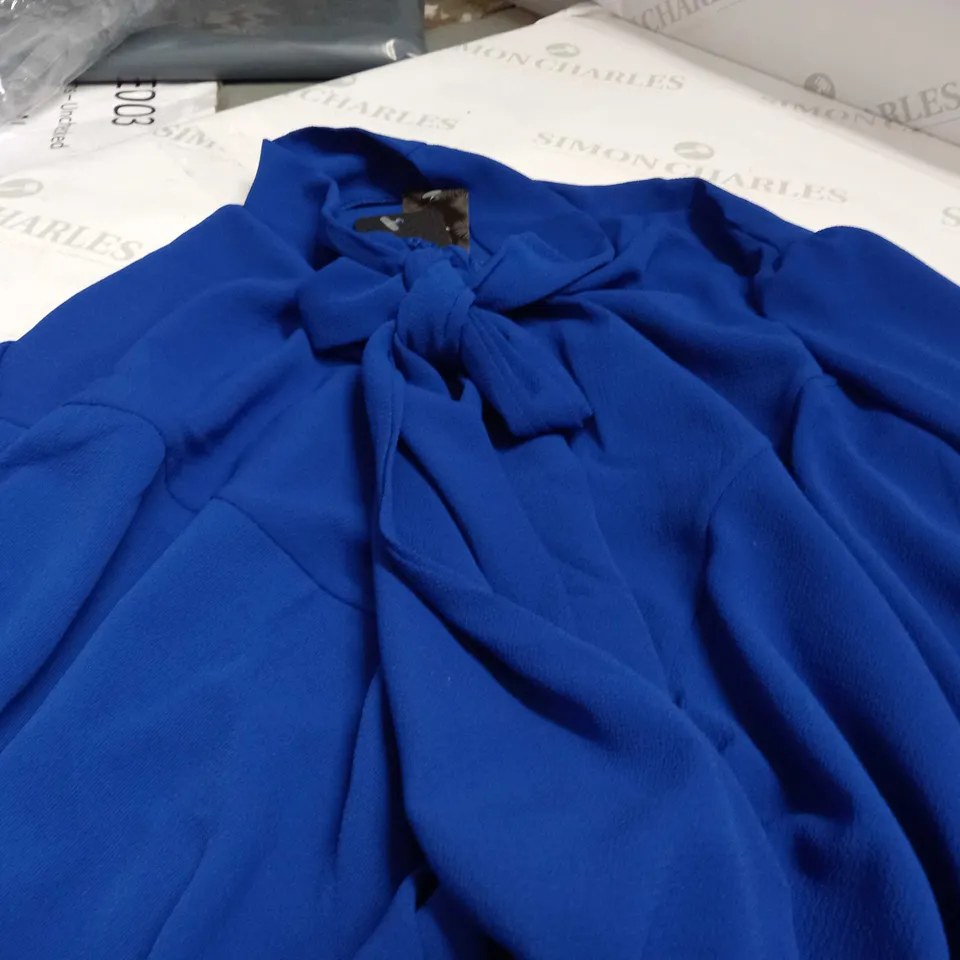 KURT MULLER WOMAN BUTTON DRESS TOP IN DEEP BLUE - SIZE UNSPECIFIED