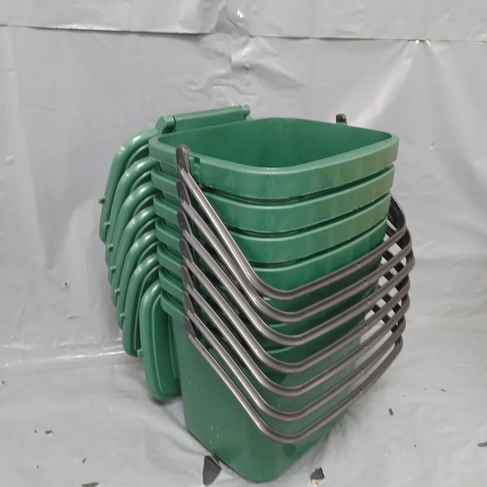 6X ALLGREEN KITCHEN CADDY 7L GREEN - COLLECTION ONLY 