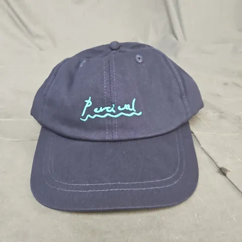 PERCIVAL AMOR EMBROIDERED CAP – NAVY COTTON, ONE SIZE