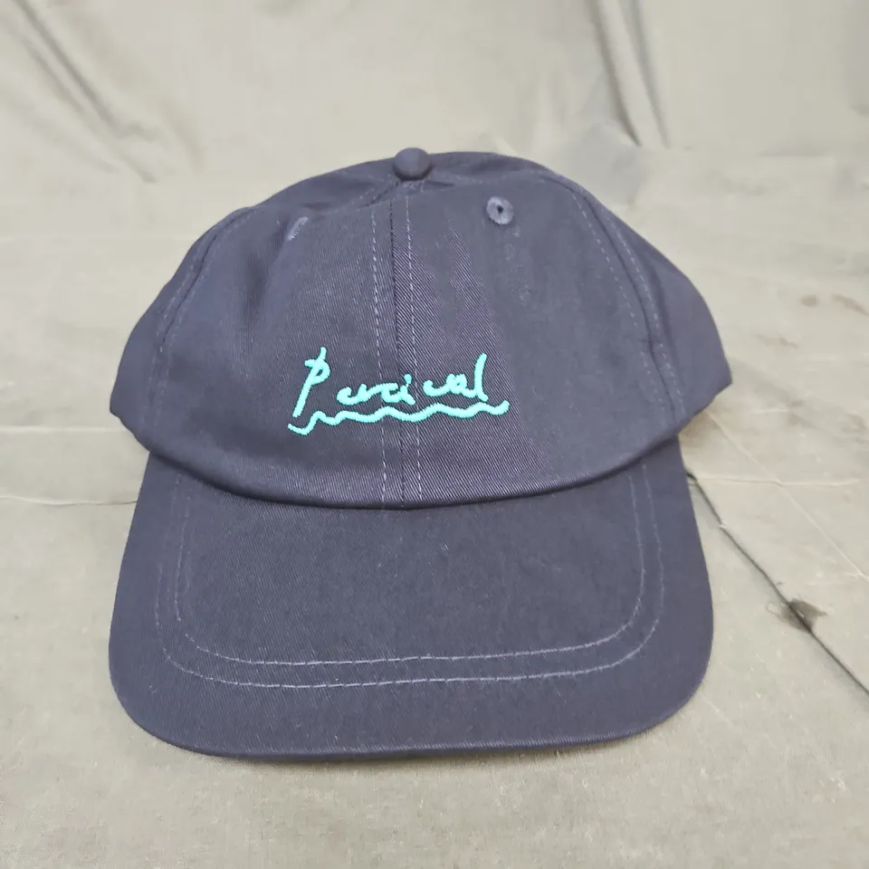 PERCIVAL AMOR EMBROIDERED CAP – NAVY COTTON, ONE SIZE