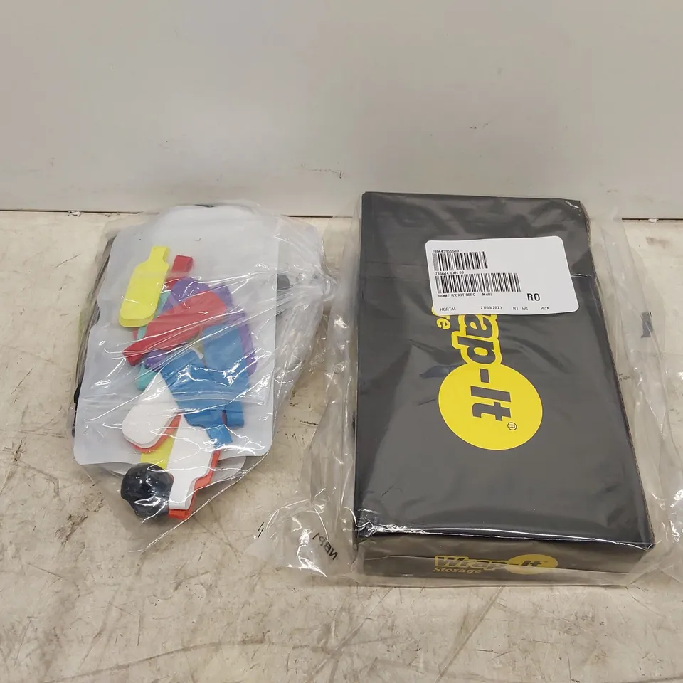  BAGGED WRAP IT STORAGE & TIDY KITS X 2 (2 ITEMS TAPED TOGETHER)