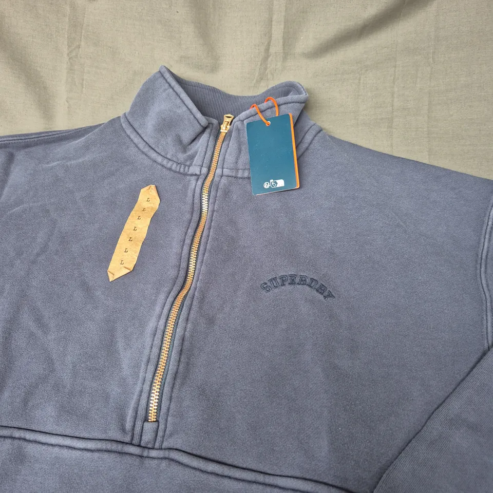 SUPERDRY 1/4 ZIP TOP SIZE L