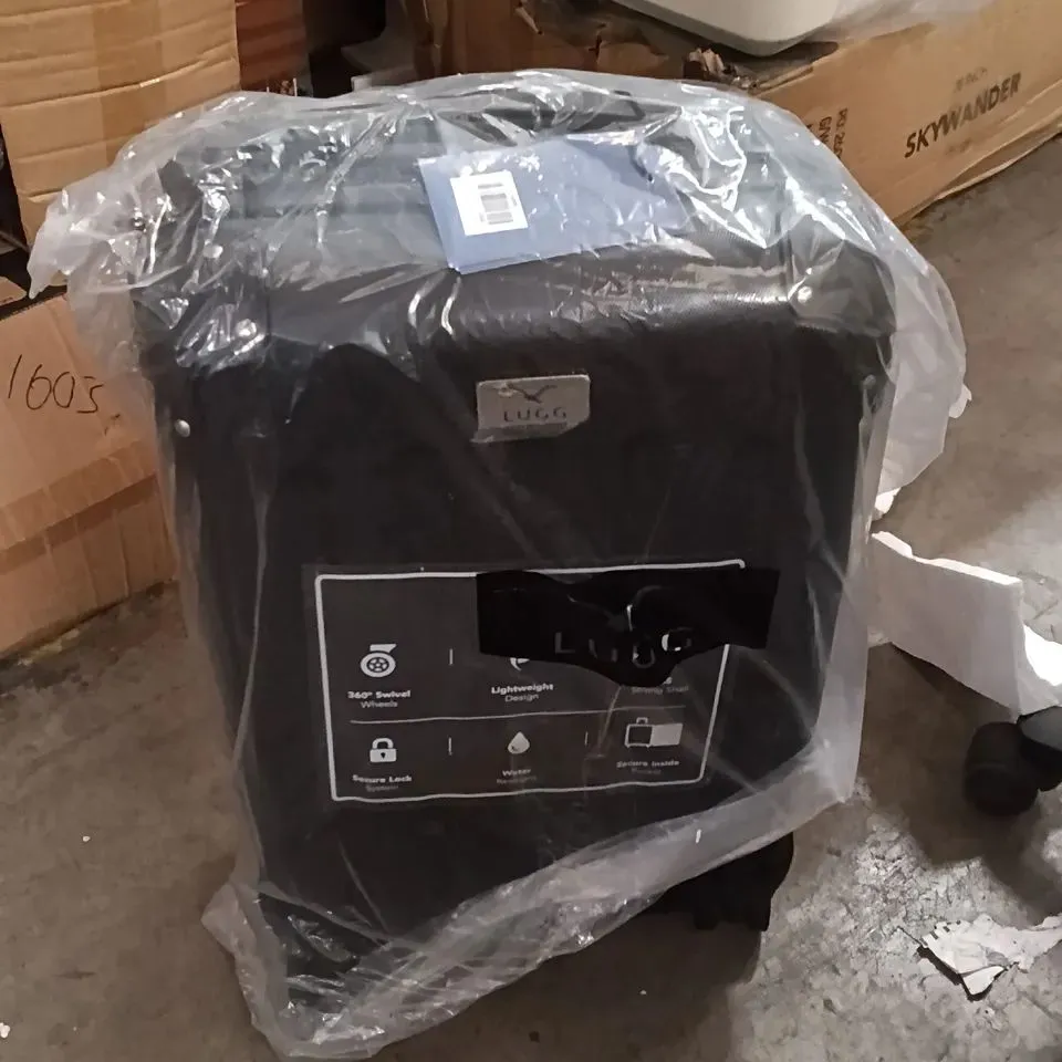 BOXED LUGG LIGHTWEIGHT TRAVEL LUGGAGE - BLACK 