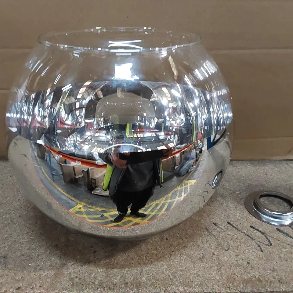 BOXED 18CM H GLASS SPHERE PENDANT SHADE (1 BOX)