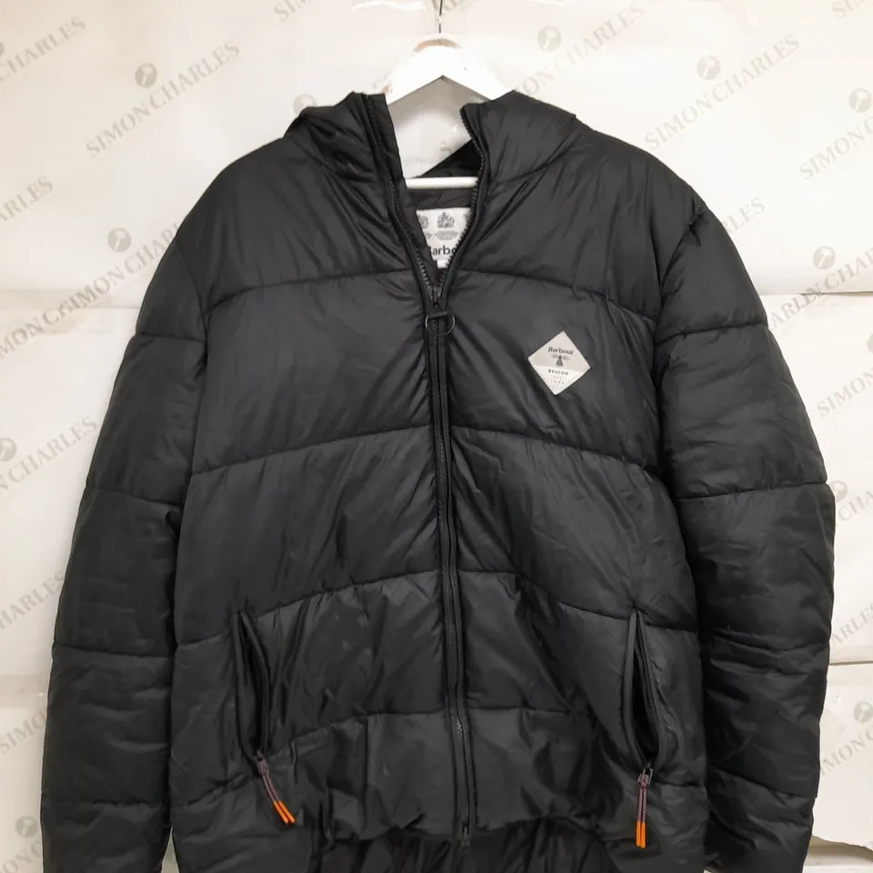 BARBOUR FIBREDOWN BLACK XL PUFFER 