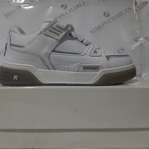 BOXED PAIR OF REPRESENT STUDIO SNEAKERS IN WHITE UK SIZE 7.5