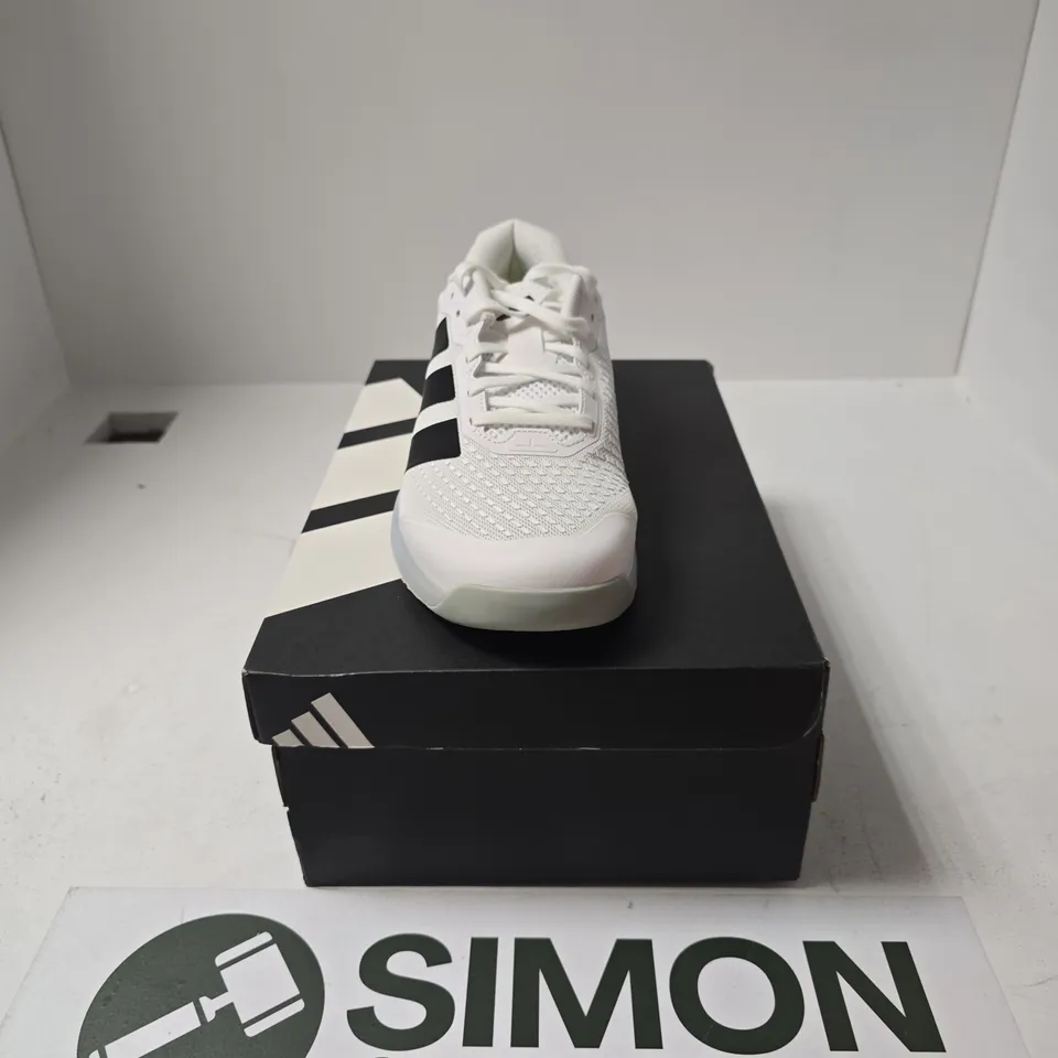 BOXED PAIR OR ADIDAS DROPSET 4 POWER TRAINERS SIZE UK 9.5