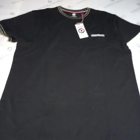 LAMBRETTA CLOTHING TWIN TIPPED PIQUE TEE - XXL