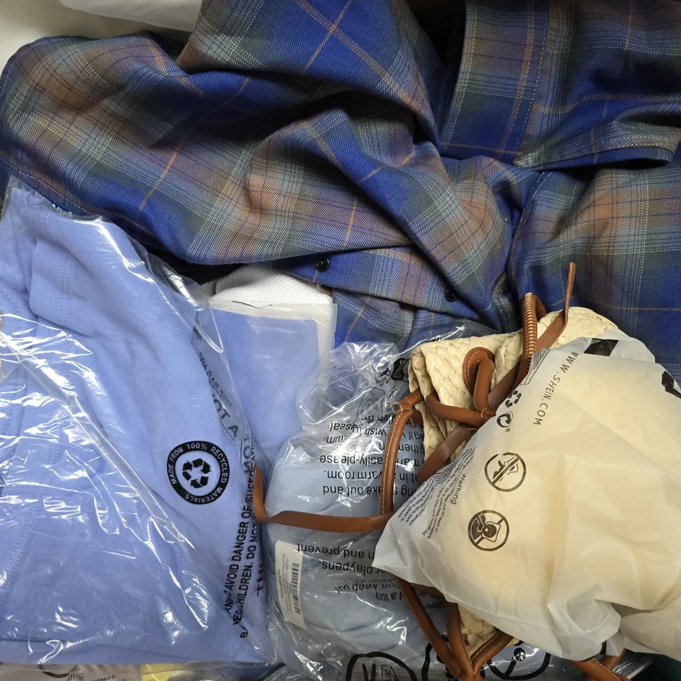 APPROXIMATELY 20 ASSORTED CLOTHING AND FASHION PRODUCTS IN VARIOUS STYLES AND SIZES - COLLECTION ONLY