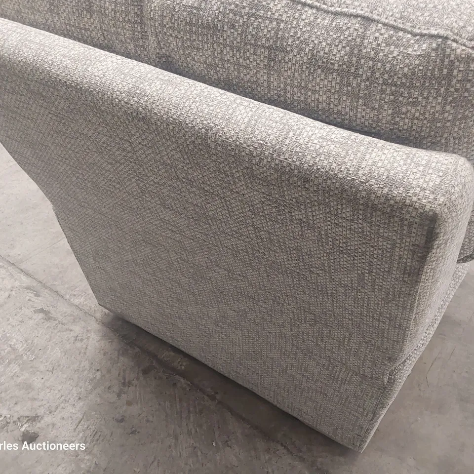 QUALITY BRITISH DESIGNER G PLAN SEATTLE EASY CHAIR REMCO LIGHT GREY FABRIC 