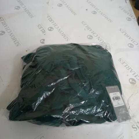 DARK GREEN CRINKLE SATIN MIDI DRESS SIZE 10