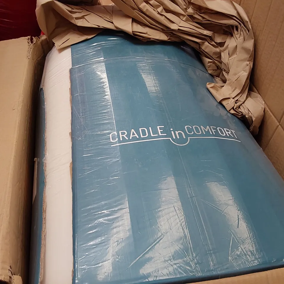 PALLET OF ASSORTED ITEMS INCLUDING: OFFICE CHAIR, COOKER HOOD, MEMORY FOAM MATTRESS TOPPER