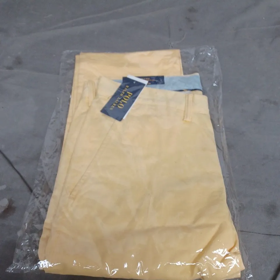 RALPH LAUREN SLIM FIT BEDFORD PANT – YELLOW, 30X32