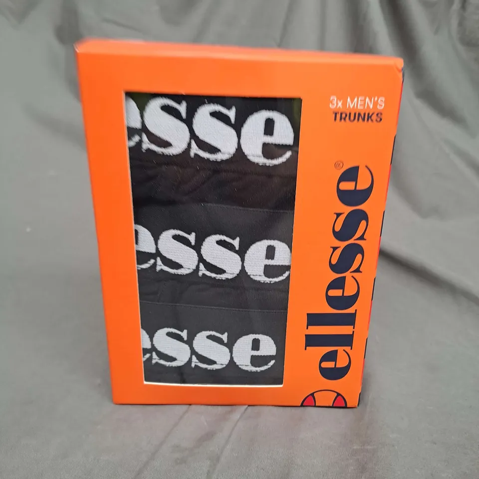 BOXED ELLESSE MENS TRUNKS - X3 - SIZE S