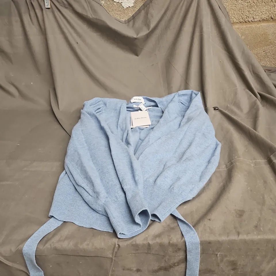 & OTHER STORIES LIGHT BLUE CARDIGAN MEDIUM WITH TAGS