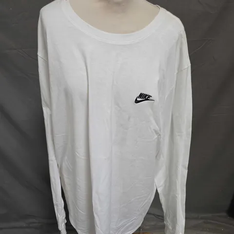 NIKE LONG SLEEVE TEE IN OFF WHITE SIZE XXL